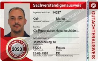 Kfz-Gutachter Marius Klein